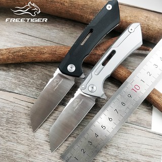 มีดพับ (pocket knife) Freetiger FT601 เหล็ก D2, Ball bearing ด้าม CNC