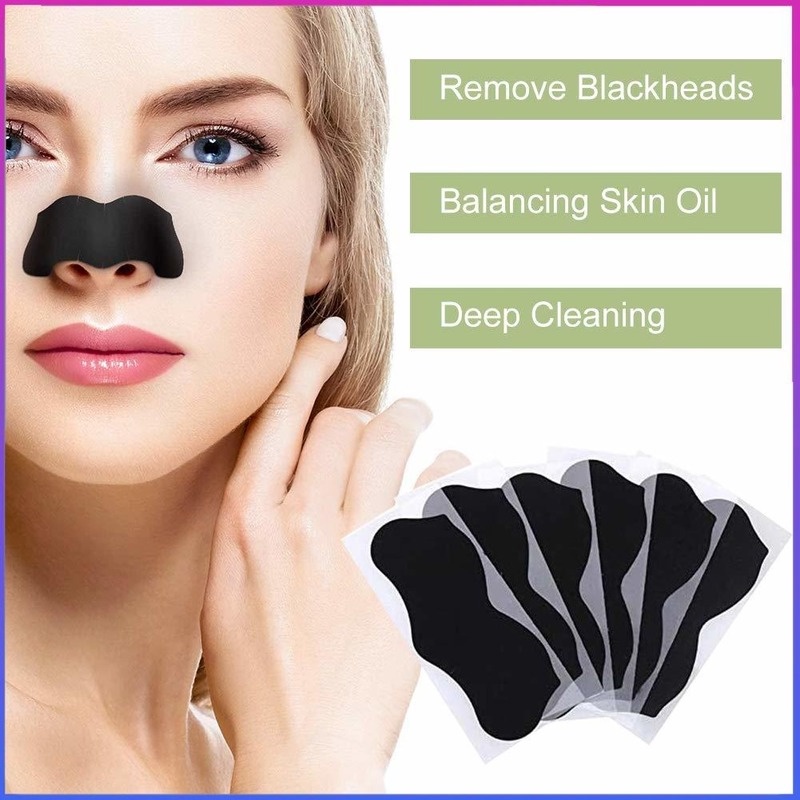 Kaqili Blackhead Remover Face Mask ทําความสะอาดล้ําลึกกระชับ Blackheads 10 ชิ้น