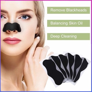 KAQILI 10 pcs Nose Blackhead Remover Mask Deep Cleansing Skin Care Shrink Pore Acne Treatment Black dots Clean Strips