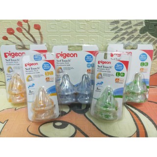 Pigeon พีเจ้น งานไทย ของแท้ จุกนมเสมือนนมมารดา ซอฟท์ทัช รุ่นพลัส
