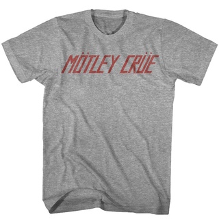 เสื้อยืดผ้าฝ้ายพิมพ์ลายแฟชั่น เสื้อยืด พิมพ์ลายโลโก้วงร็อค Motley Crue สไตล์วินเทจ สําหรับผู้ชาย