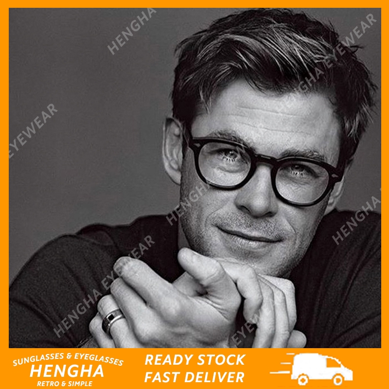 HENGHA Classic Retro Round Glasses Men Candy Color Glasses