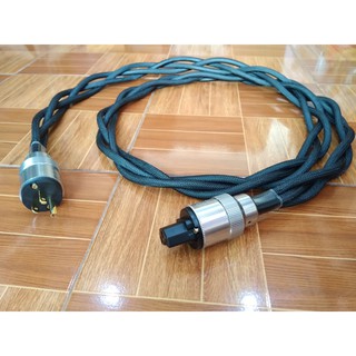 สายไฟเยอรมัน HELUKABEL YSLY-JZ 3G2.5 Tripple  Powercord  หัวท้าย Krell ชุบทอง-ปลอกอลูมิเนียมหนาพิเศษ กันคลื่นรบกวนได้ดี