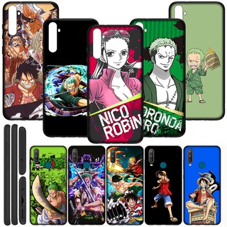 เคสโทรศัพท์มือถือ ซิลิโคนนิ่ม ลายวันพีซ ลูฟี่ Roronoa Zoro C2-TH83 สีดํา สําหรับ Samsung Galaxy A50 A30 A20 A30S A50S A20S A71