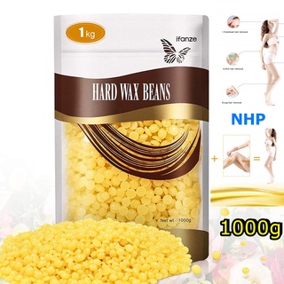 เม็ดแว็กซ์ร้อน กลิ่นน้ำผึ้ง 100g.400g.1000g.แว๊กซ์กำจัดขนถอนถึงรากขน เม็ดแว็กซ์ Wax สำหรับกำจัดขน Honey Hard wax Bean