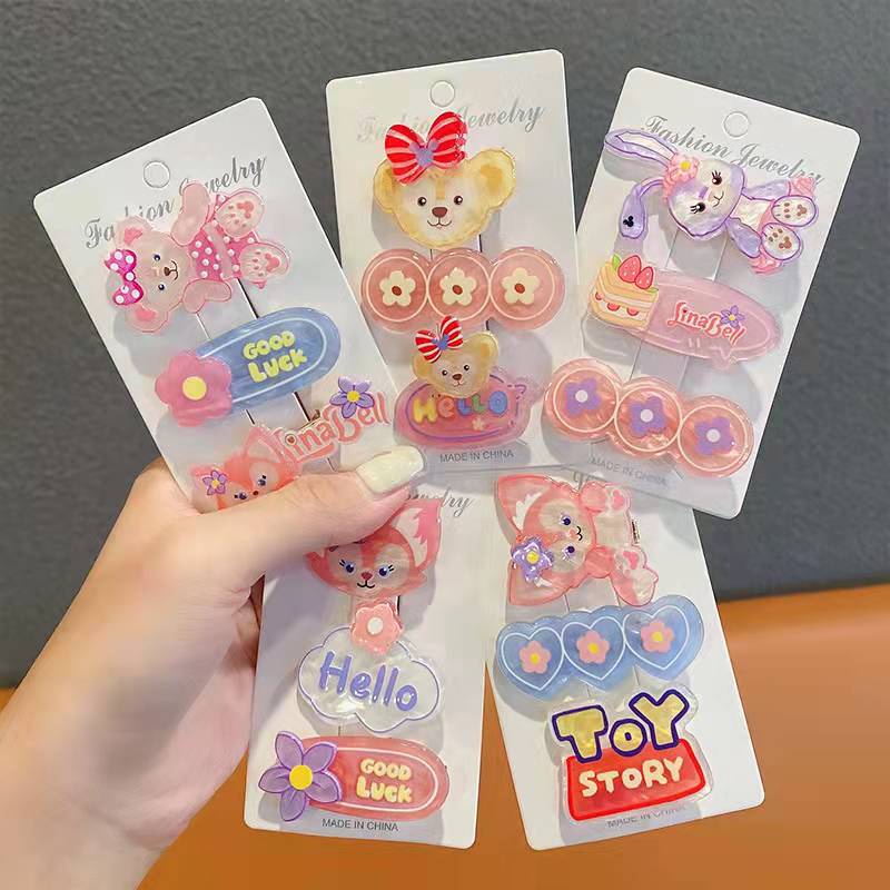 กิ๊บติดผมลายการ์ตูน กิ๊บติดผม สีพาสเทล กิ๊บกระต่าย 3ชิ้น ราคา ถูกที่สุด ดีลบีเคเค รูปภาพหลัก