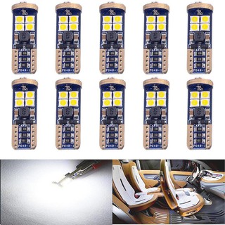 หลอดไฟรถยนต์ CANbus T 10 3030 12smd OS RAM LED 4000 K สีขาว