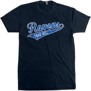 เสื้อยืดผู้ เสื้อยืด พิมพ์ลาย One Tree Hill Ravens Swoosh สําหรับผู้ชาย S-5XL