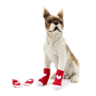Happy PETs ถุงเท้าสุนัข ไซส์ S-XL [เลือกลายได้]🐾 ใส่ได้ทั้งหมา แมว มีกันลื่น