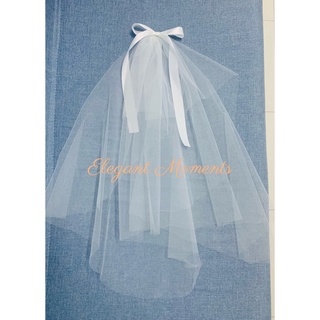 เวลเจ้าสาว ทั้งสั้นและยาว พร้อมส่งจากไทย short veil long veil