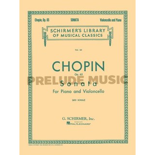 (Cello) SONATA IN G MINOR, OP. 65 Schirmer Library of Classics Volume 64 (HL50252500)