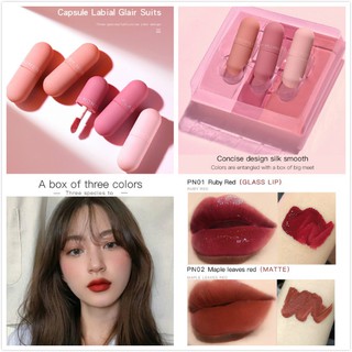 ✨COD✨3 Pcs FlashMoment ลิปสติก  ลิปสติก ลิปจิ้มจุ่ม กันน้ำ lip gloss