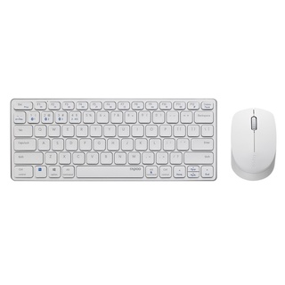 Rapoo 9050M Multi-mode Wireless Keyboard &amp; Mouse Bluetooth 3.0, 5.0 and 2.4G WHITE