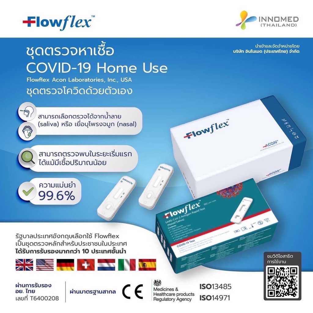 ชุดตรวจโควิด-19 แบบ 2in1 Flowflex 1 Test - nongjick2211 - ThaiPick