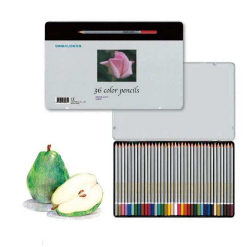 SIMBALION C3600 36 COLOR PENCIL/COLORS PENCIL SET 36 C-3600