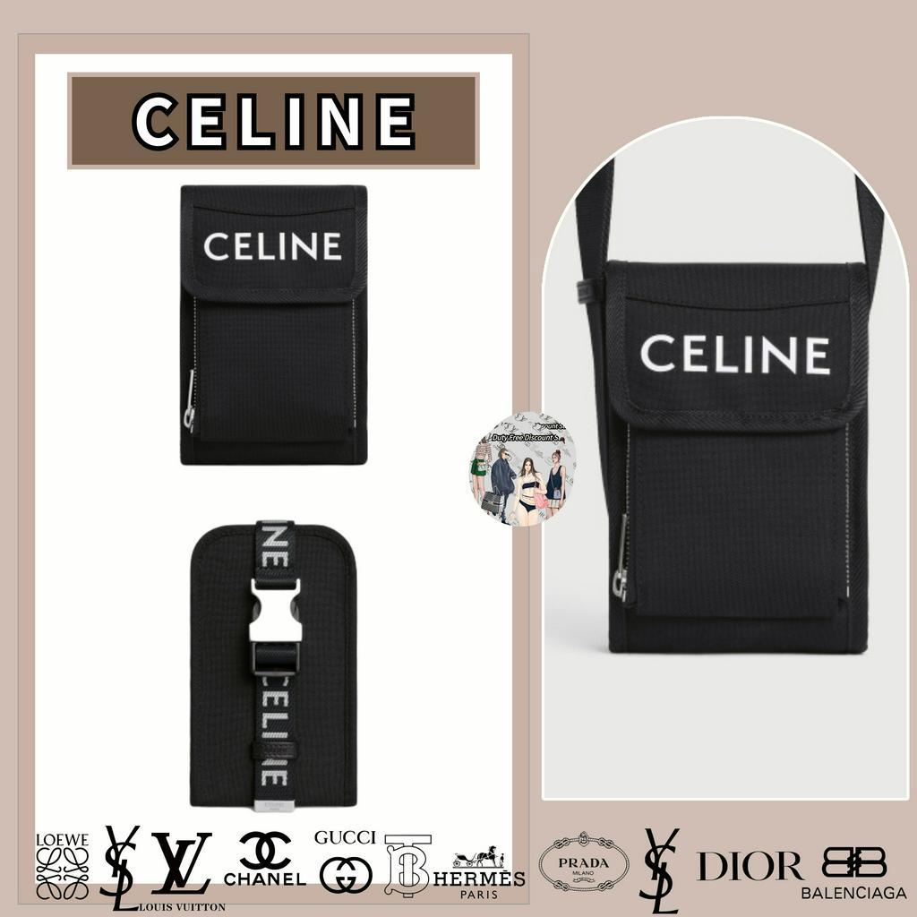 กระเป๋าใส่โทรศัพท์แบบมีฝาปิด Celine TREKKING ทำจากไนลอนพิมพ์ลาย CELINE
