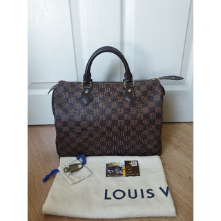 lv speedy 30 dc17 damier ebene แท้100%