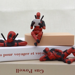 Deadpool โมเดลฟิกเกอร์รูปปั้นอนิเมชั่นสําหรับตกแต่งบ้านออฟฟิศรถยนต์