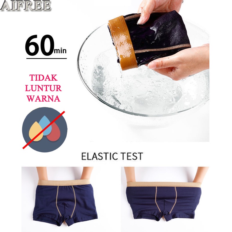 ▨4 PCS In 1Men's 100% Cotton Boxer Breathable Trunk Underpants Elasticity Underwear Smooth Soft Panties Plus Size SEL #2