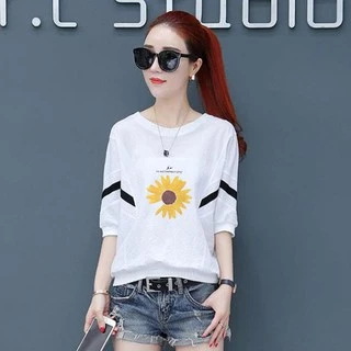 New311- เสื้อยืดแฟชั่นผู้หญิง รูปแบบใหม่แฟชั่นมาแรง เสื้อสไตล์เกาหลีหน้าร้อนทรงค้างคาวผ้านุ่มใส่สบาย พิมพ์ลายน่ารัก3ลาย