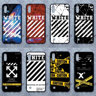 เคส Samsung  A10  ลาย WHITE  ขอบนิ่มหลังแข็ง เคสมือถือ เคสโทรศัพท์ Case