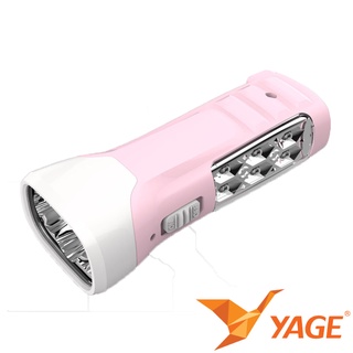 ไฟฉาย YG-3726 LED 4+6 ดวง มีไฟฉายด้านข้าง คละสี