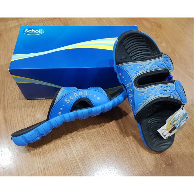 💥Special Deal💥รองเท้าแตะ Scholl รุ่น Lava สีฟ้า-เทา Size 8 UK สินค้ามือหนึ่ง แท้💯%