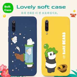 เคสโทรศัพท์ Xiaomi Mi 10 9 8 9T Note10 A3 CC9E CC9 Pro Lite Youth Mi10 Mi9 Mi8 Explorer Note 10 A3 Lite Pocophone F1 X2 F2 Pro Case หมี Cute Pattern Soft TPU Covers