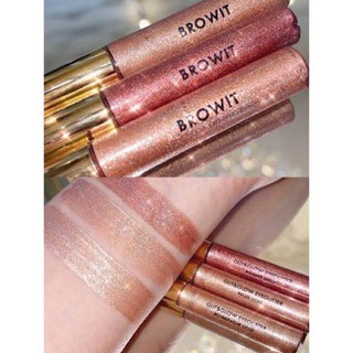 Browit By Nongchat Glit and Glow Eyelitter 3g.บราวอิท น้องฉัตร อายแชโดว์