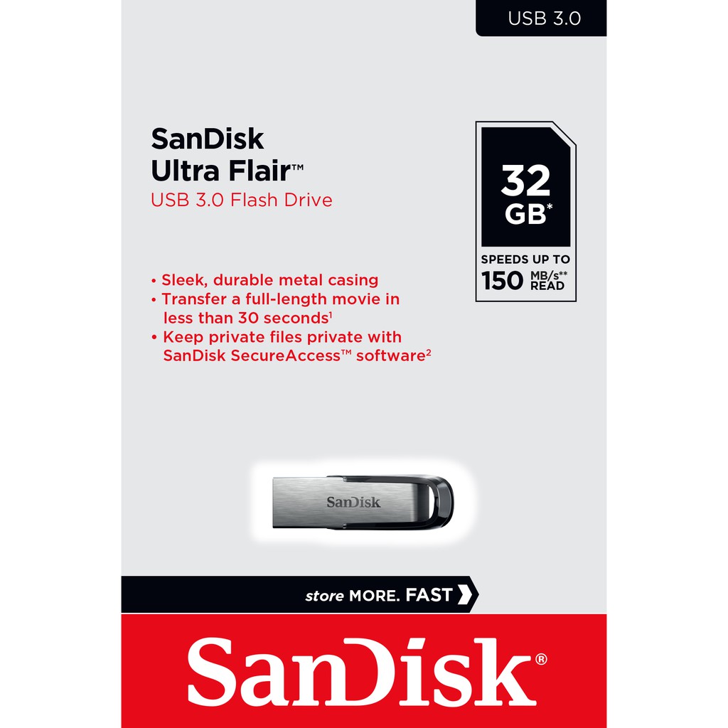 SanDisk Ultra Flair USB 3.0 32GB - Speed / 150MB (SDCZ73-032G-G46)
