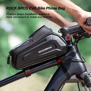 【TH Delivery】ROCKBROS กระเป๋าใส่โทรศัพท์มือถือ กันน้ํา จุของได้เยอะ 1.7 ลิตร 6.8 นิ้ว สําหรับติดแฮนด์รถจักรยาน