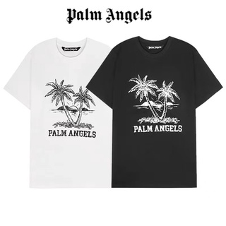 [S-5XL]Palm Angels เสื้อยืดแขนสั้น ปักลาย 100% น้ําหนักเบา ใส่สบาย ระบายอากาศ สําหรับผู้ชาย