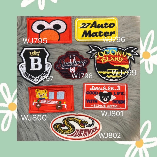 DIY Patches ตัวรีดติดเสื้อผ้า กาวในตัว กระเป๋า รองเท้า รีดกับวัสดุที่เป็นผ้าได้หลากชนิดหรือนำไปเย็บ ปะเสื้อผ้า งานปักผ้า ราคา ถูกที่สุด ดีลบีเคเค รูปภาพหลัก