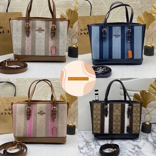 🟥หนังแท้🟥 MS เกรด1:1 กระเป๋าสะพายข้าง tote shopping coach 10”