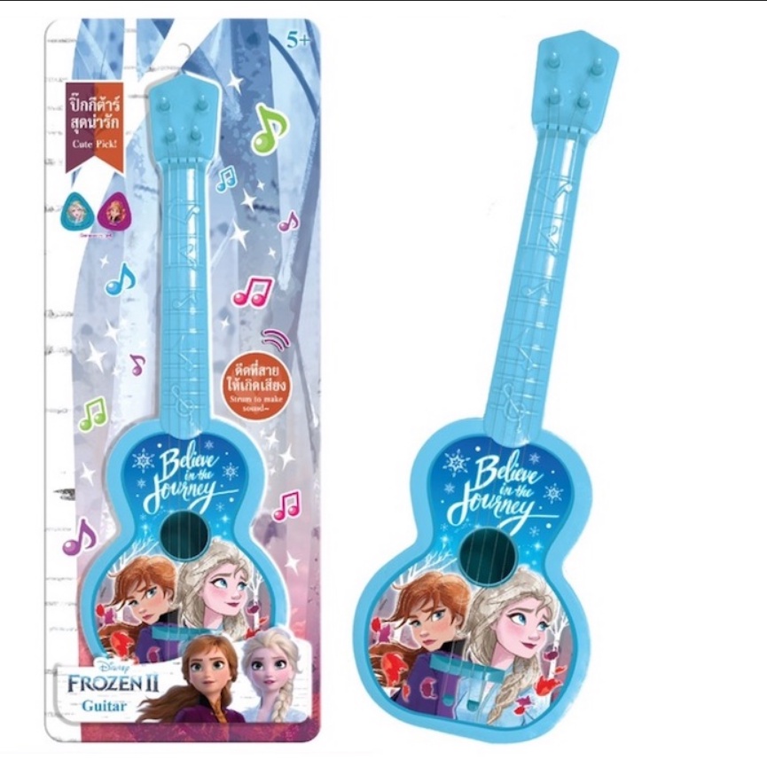 Frozen ลิขสิทธิ์แท้ ชุดของเล่น กีต้าร์โปร่ง 4 สาย โฟรเซ่น Guiter Ukulele ขนาด 16x47x4.5 ซม. กีตาร์เด