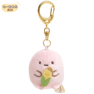 พวงกุญแจตุ๊กตาเล็ก Sumikko Gurashi Shiro Kumas Corn Soup แบบ Tapioca (Pink) ขนาด 4 x 3.5 x 3 ซม.