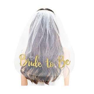 SB001 ผ้าคลุมผม bride to be X1-1