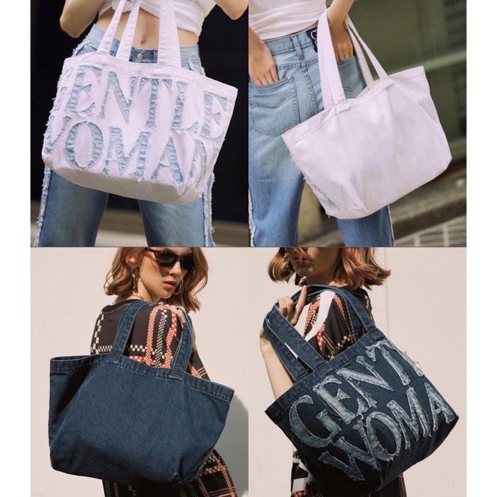 พร้อมส่ง GW DENIM TOTE BAG