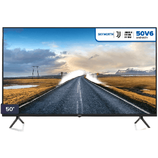 โปรโมชั่น : ใส่โค้ดSKYW567ลด250.-SKYWORTH 50 นิ้ว Android10 TV 4K รุ่น 50V6 รองรับ NetflixGoogle play