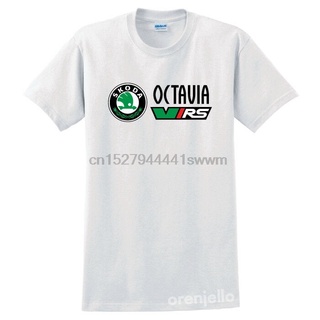 เสื้อยืดลําลอง ลาย Skoda Octavia Vrs สไตล์ฮิปฮอป สําหรับผู้ชายS-5XL