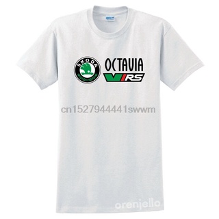 เสื้อยืดลําลอง ลาย Skoda Octavia Vrs สไตล์ฮิปฮอป สําหรับผู้ชายS-5XL