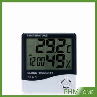 แบบดิจิตอล  LCD แบบดิจิตอล เครื่องวัดอุณหภูมิและความชื้น Digital Temperature Meter