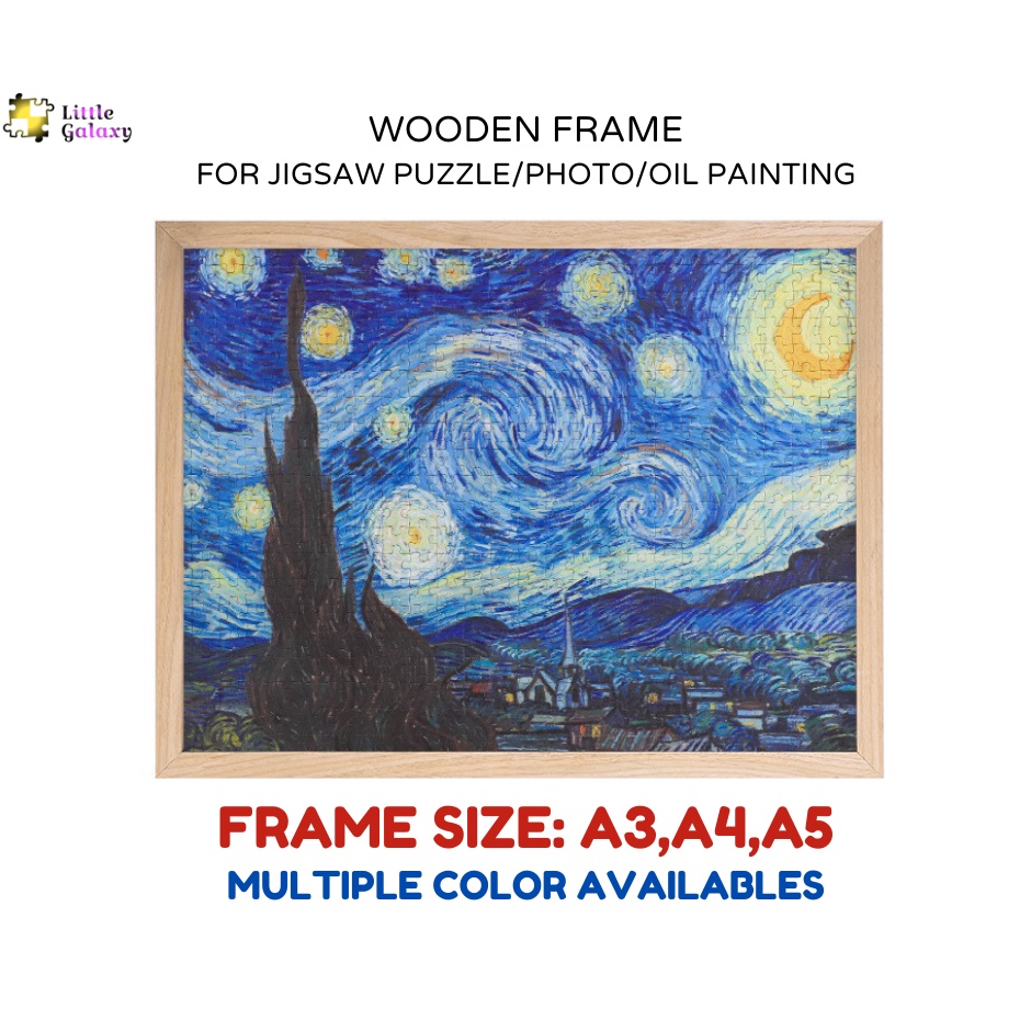 คุณภาพสูงกรอบไม้ A3,A4,A5 สําหรับ PUZZLE FRAME, PHOTO FRAME,SCRATCH PAINTING ,WOOD FRAME