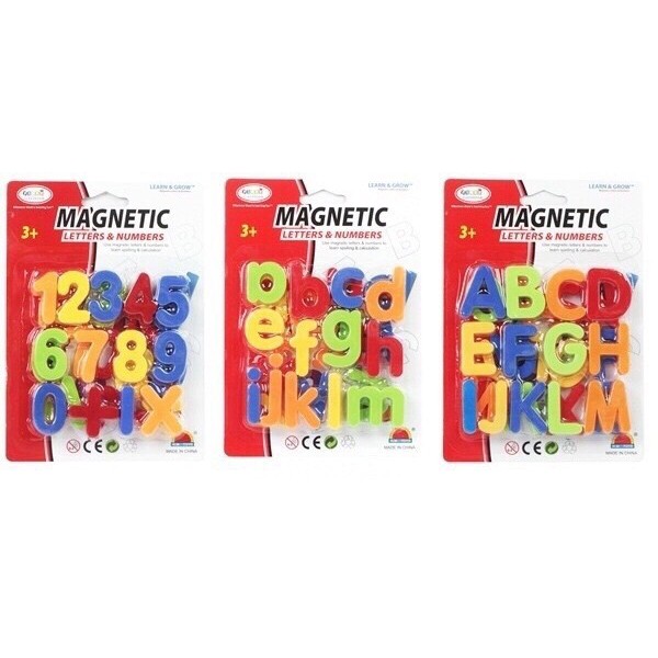 fujitoys.shop HM1175A ของเล่นเด็กแม่เหล็กตัวอักษร ปลีกแพ็คละ