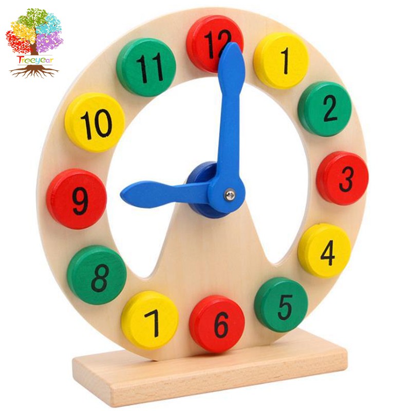 Treeyear Montessori นาฬิกาไม้ดิจิตอลของเล่นเสริมการเรียนรู้สําหรับเด็ก