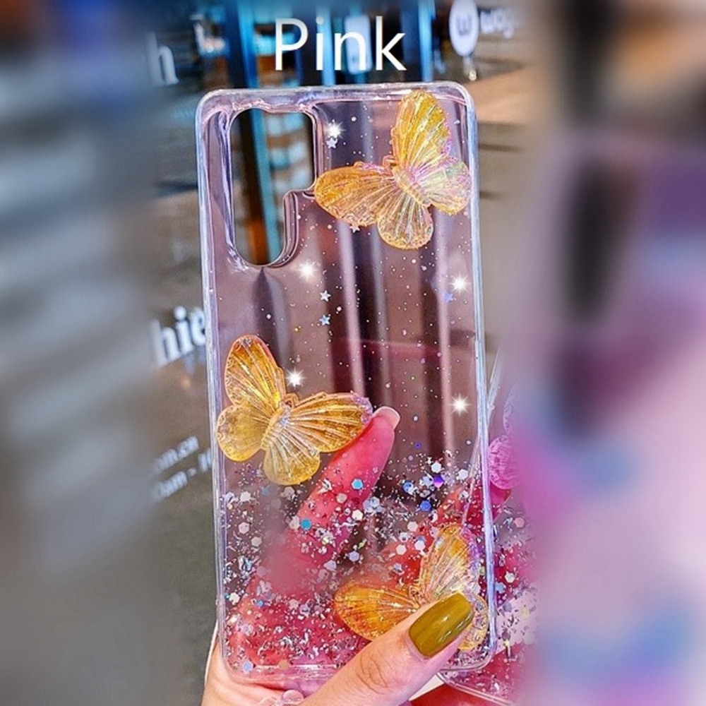 Samsung Case S20 Ultra Glitter Clear Phone Cases Samsung S8 Plus S9 Plus S10 Plus Butterflies Soft Cover Samsung S20 Plus S20Ultra S10 5G Pure Color Phone Covers Samsung S10Plus S20 FE Long Sling Samsung S20FE S9Plus S8Plus S10Plus TPU Mobile Phone Cases #8
