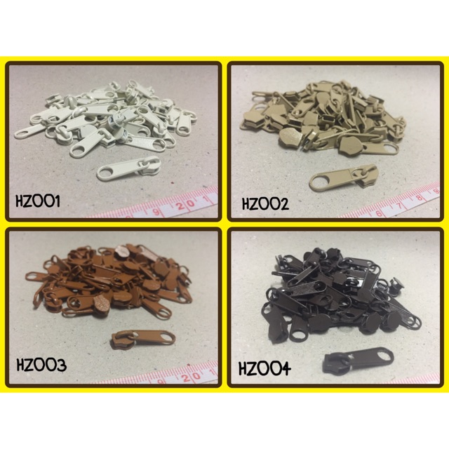 หัวซิปไนล่อน เบอร์ 3,เบอร์ 5 (12 ชิ้น/แพ็ค)