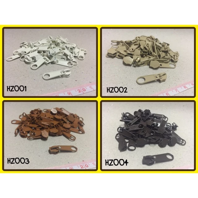 หัวซิปไนล่อน เบอร์ 3,เบอร์ 5 (12 ชิ้น/แพ็ค)