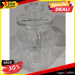 Glass jar, put seasoning, put raw materials, clear color, used for storing things, with a lid โหลแก้ว ใส่เครื่องปรุง ใส่