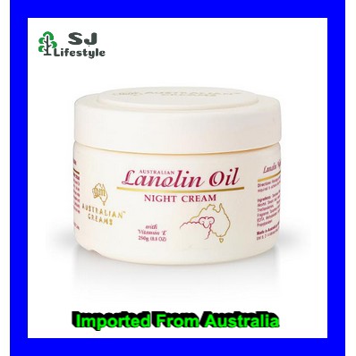 G & M-Australian Lanolin Oil Night Cream พร้อมวิตามินอี 250g Australian Lanolin Oil Night Cream ครีม